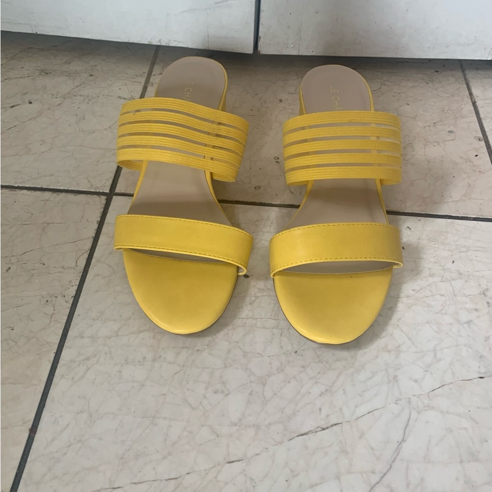 Le Château Chic Yellow Women's Sandals